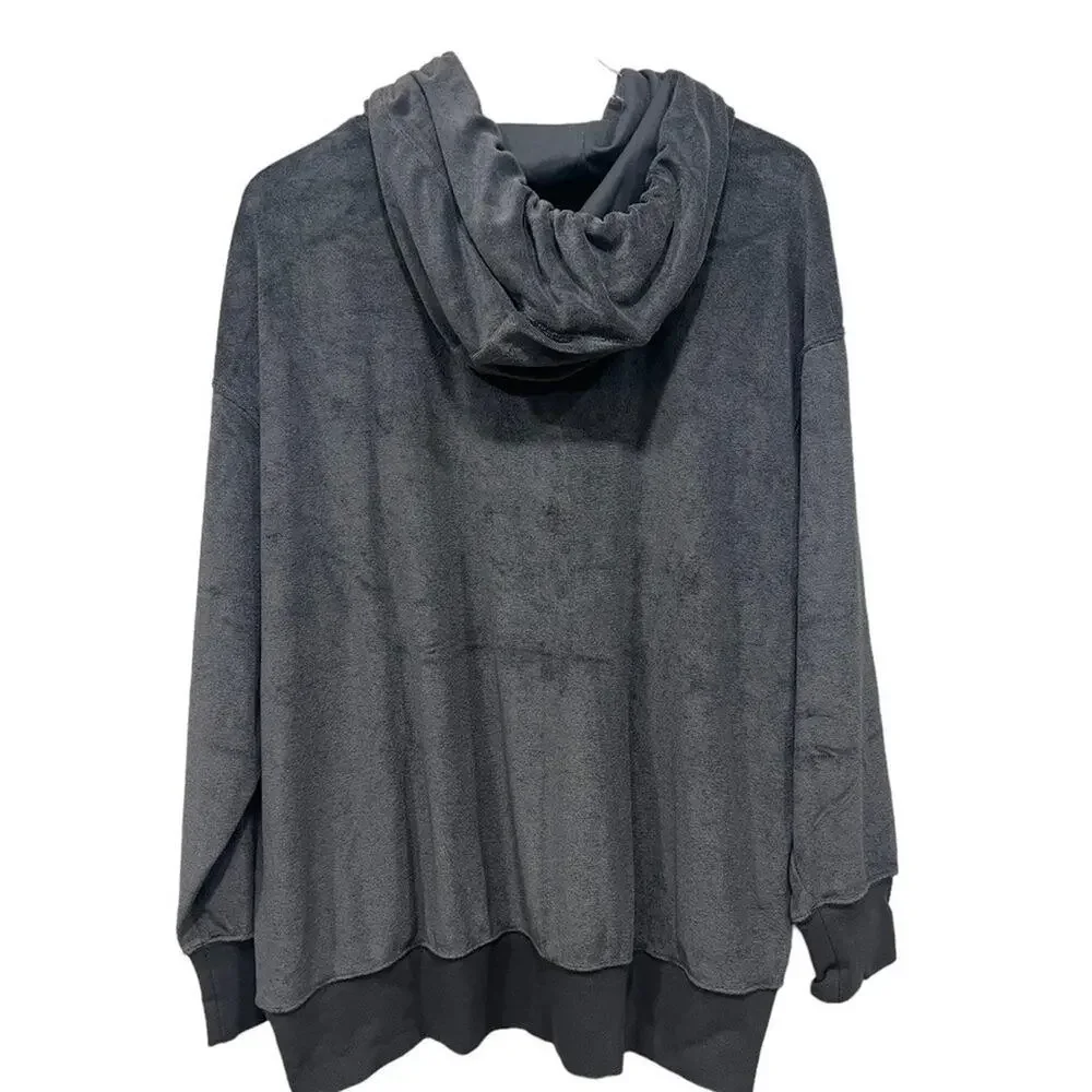 Nike Sportswear Women's Size‎ L Oversized Terry Pullover Hoodie Gray Sweatshirt
